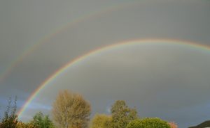 double rainbow over Longbarn